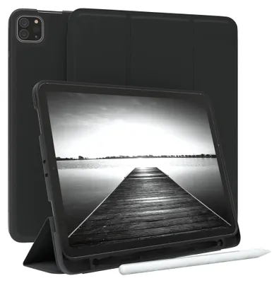 Produktbild von EAZY CASE Smartcase mit Stifthalter für Apple iPad Pro 11" (2018/2020/2021) Hülle mit Stifthalterung, Tablet Cover aufstellbar  11 Zoll in Schwarz