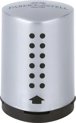 Image de Faber-Castell 183700 taille-crayons Taille crayon manuel Noir, Argent