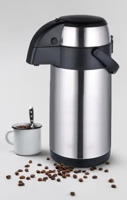 Produktbild von Michelino 5L Thermoskanne Doppelwandig Getränkespender Isolierkanne Kanne Kaffee Tee Teekanne