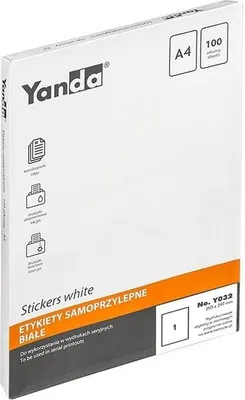 Zdjęcie produktu dla Etykiety samoprzylepne NO.Y032 YANDA