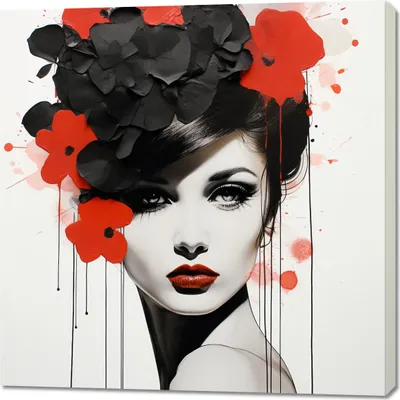 Produktbild von Bild 100x100cm Blumenleidenschaft