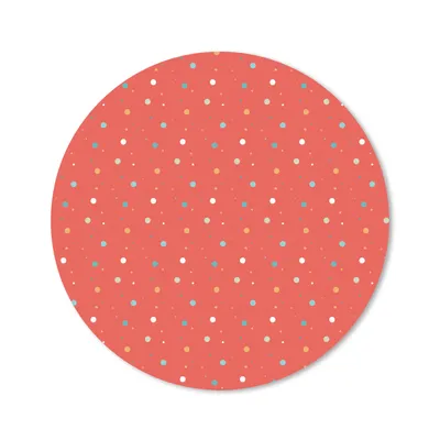 Produktbild von MuchoWow® Mauspad Mousepad Tupfen - Rot - Muster 30x30 cm - Mousepads - Maus Mat - Pad - Mausunterlage - Tischunterlage - Schreibtischmatten