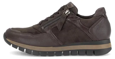 Zdjęcie produktu dla Buty damskie Gabor, sznurowane, sportowe, brązowe, do codziennego użytku