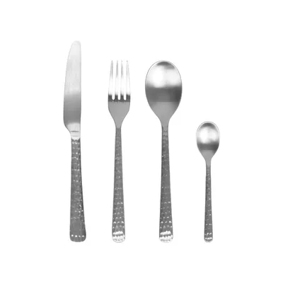 Produktbild von Broste Copenhagen Copenhagen HUNE Besteckset gebürsteter Satin 16tlg.