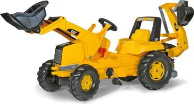 Immagine prodotto di Rolly Toys Trettraktor CAT + Frontlader, Bagger, Sandspielzeug, Baustelle