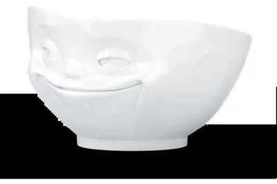 Zdjęcie produktu dla FIFTYEIGHT PRODUCTS T010101 FIFTYEIGHT Schale 500ml - Grinsend weiß