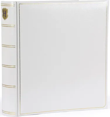 Image de Album photo Henzo MEMORY blanc 28x30,5 cm 100 pages similicuir gaufré or