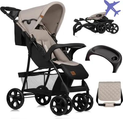 Immagine prodotto di Lionelo Emma passeggino piccolo pieghevole con posizione reclinabile Beige Latte