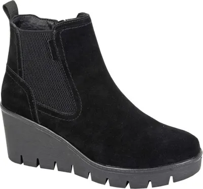 Image de Cipriata - Bottines pour femmes "Amina", daim DF4576 (36 EU) (Noir)