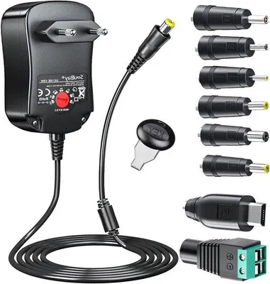 Image de Adaptateur universel CA/CC 3-12 V, 1 250 mA, commutable