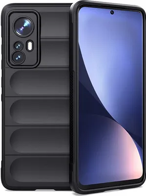 Produktbild von Xiaomi 12 Pro Hülle, Weich TPU Silikon Stossfest Anti-rutsch Schutzhülle für Xiaomi 12 Pro Schwarz