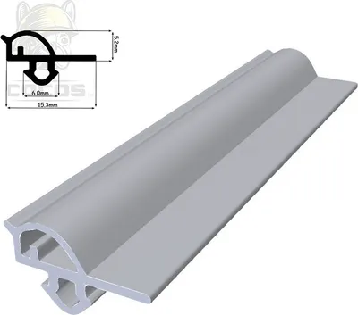 Produktbild von Fensterdichtung Gummidichtung Dichtungsprofil WS034G 20m Grau TPE für Fenster und Türen