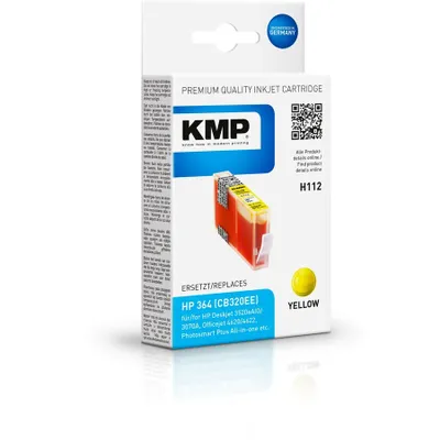 Produktbild von KMP H112 Tintenpatrone yellow kompatibel mit HP CB 320 EE