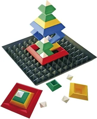 Produktbild von EDUPLAY 120-074 Trojuholníkové puzzle s podstavcom, 24 dielikov, bunt (1 sada)