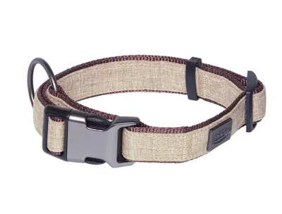 Produktbild von Nobby Halsband Linen Deluxe braun, Verstellmöglichkeit: 45-65 cm