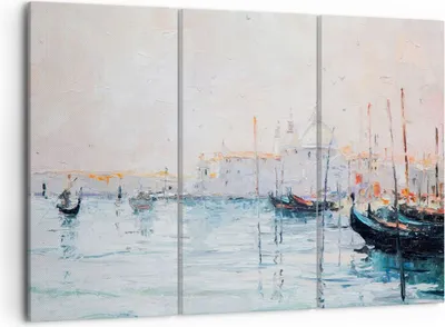 Produktbild von Bild auf Leinwand - Leinwandbild - Venedig Basilika - 105x70cm - Wand Bild - Wanddeko - Wandbilder - Leinwanddruck - Bilder - Kunstdruck - Wanddekoration - Leinwand bilder - Wandkunst - CE105x70-3662