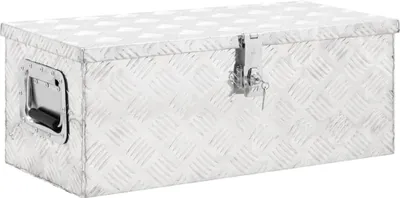 Obrázek produktu pro Úložný box stříbrný 70 x 31 x 27 cm hliník