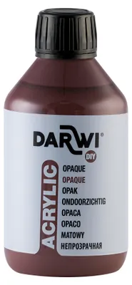 Image de Darwi Opak Peinture acrylique brun foncé 250 ml 1 pièce