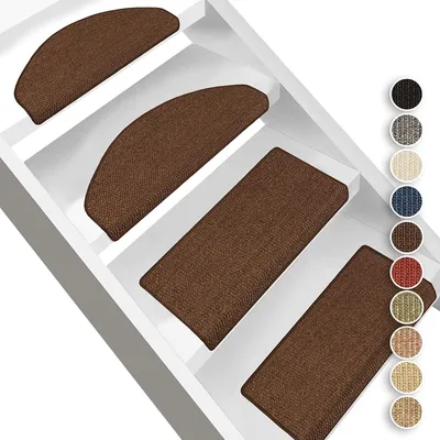 Produktbild von Sisal-Stufenmatte Pure Nature Rechteckig Dunkelbraun 23,5 x 65 cm