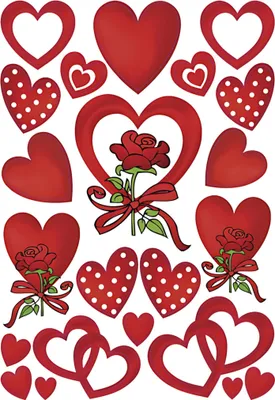 Image de Autocollants HERMA DECOR "Coeurs & Roses