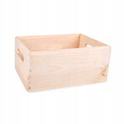 Zdjęcie produktu dla Pudełko Drewniane Skrzynka Bez Wieka 30x20x14 cm