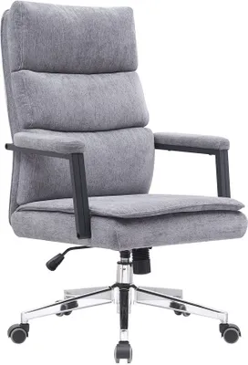 Produktbild von Casa Dolce Bürostuhl MLINAR, grau, 69x71x108-116 cm, drehbar und höhenverstellbar, Stoff