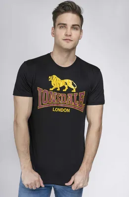 Image de T-shirt homme coupe régulière TAVERHAM Noir M Lonsdale