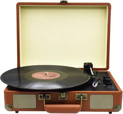 Obrázok produktu pre Retro prenosný gramofón HDeye s Bluetooth - vintage zvuk a moderné technológie 🎶📻