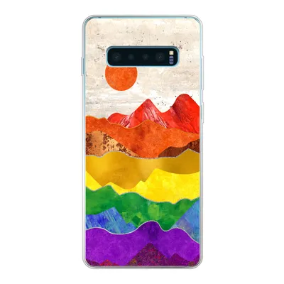 Produktbild von MuchoWow® Handyhülle Schutzhülle Hülle für Samsung Galaxy S10 Lite Regenbogen - Marmor - Stolz Silikon Softcase Handy Hülle - Schutz