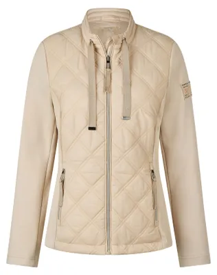 Produktbild von RABE Jacke Beige Stehkragen Reißverschlusstaschen rautengesteppt Größe 38