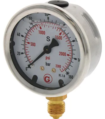Obrázok produktu pre Tlakomer s pripojením G 1/4 palca 160 bar 63 mm