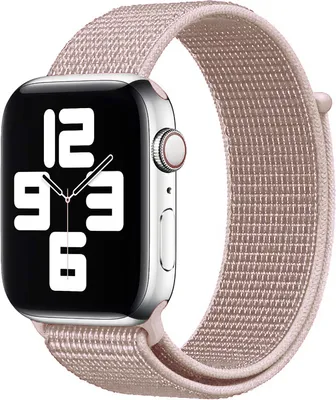 Produktbild von Armband für Apple Watch Series 8 7 6 5 4 3 2 1 SE - Nylon Band Ersatzarmband Sport Loop - Rosa - 42mm 44mm 45mm