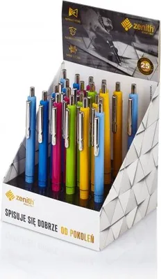Produktbild von ZENITH 25 Color, Kugelschreiber 0,8mm, blau, Farbmischung, Ständer, 4252000