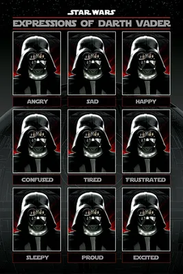 Immagine prodotto di Star Wars - Le espressioni di Darth Vader - Poster Poster 61x91,5 cm