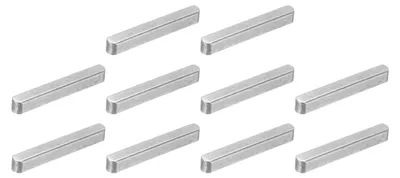 Federkeile 10 Stk. 4x4x30 mm Kohlenstoffstahl abgerundet