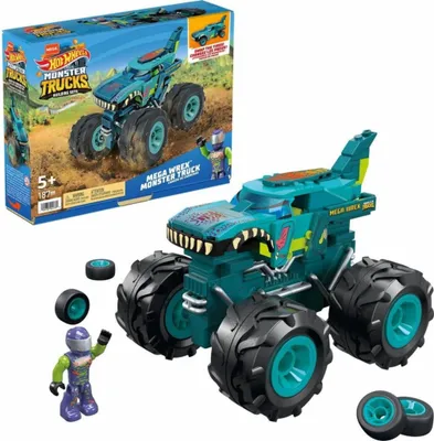 Image de Mega Construx Hot Wheels Mega-Wrex Monster Truck kit, voiture jouet