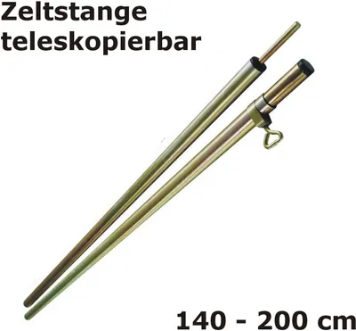 Produktbild von Zeltstange 110-200 cm Teleskop Aufstellstange für Zelt Vordach Tarp Vorzelt