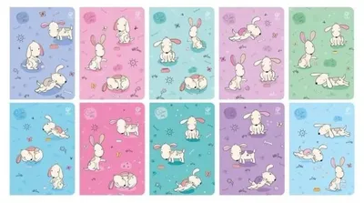 Zdjęcie produktu dla Zeszyt A5/32K kratka Cute Dogs (10szt) - Elanders