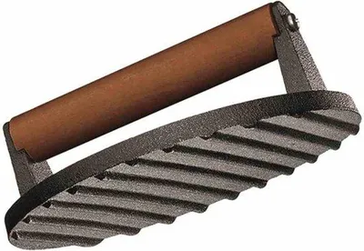 Produktbild von Famanu Grillpresse 18 x 7,5 cm - Gusseisen mit Palisandergriff - Fleischbeschwerer - Steak und Bacon