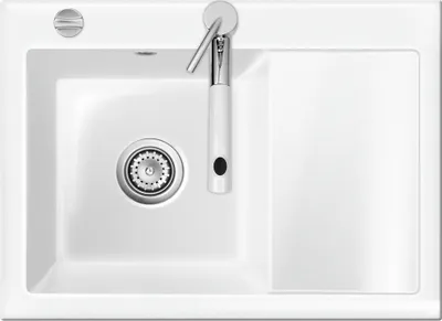 Produktbild von Flächenbündige Spüle MERA 70 F Grönland mit Becken links u. Excenterbedienung