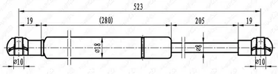 Produktbild von Gasfeder, Koffer-/Laderaum NISSAN ALMERA Tino (V10)