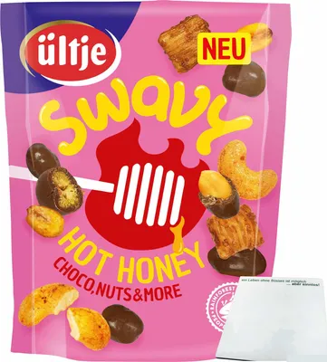 Produktbild von ültje Swavy Hot Honey Chocco, Nuts & More (120g Beutel) + usy Bock