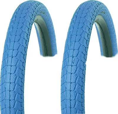 Produktbild von 2 Stück Kenda K-907 Krackpot BMX Reifen BLAU Fahrradreifen 20x1.95 Freestyle 20" 1 Paar