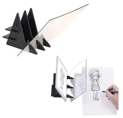 Optischer Zeichenprojektor 9 Zoll, DIY Skizzierbrett für Handy & Tablet