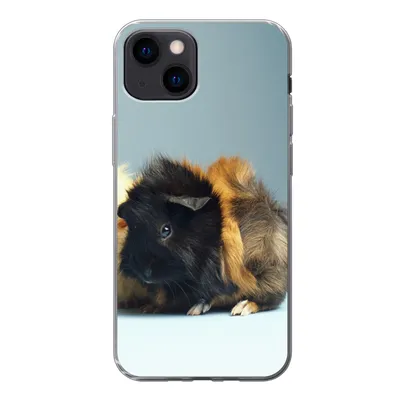 Produktbild von MuchoWow® Handyhülle Schutzhülle Hülle für iPhone 13 mini Zwei kleine Meerschweinchen Silikon Softcase Handy Hülle - Softcase