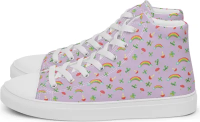 Produktbild von Mr. & Mrs. Panda Sneaker Damen Blume Kleeblatt Größe 42 1/2 - Violett - Geschenk, Umzug, Turnschuhe, Glück, Glücksbringer, Garten, Neuer Job, Schnürer, Stoffsneaker