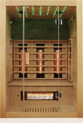 Produktbild von Dewello Infrarotkabine Infrarotsauna MILTON 135cm x 105cm inkl. Vollspektrumstrahler, Bodenstrahler