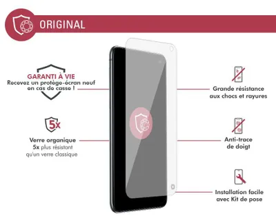 Imagen del producto de Bigben Connected FGEVOGS10EORIG, Samsung, Galaxy S10e G970, Resistente a los arañazos, Transparente, 1 unidad