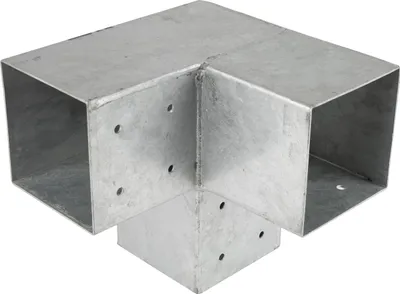 Image de Raccord d'angle pour pergola pour poteaux 12 x 12 cm modèle cube - Par pièce
