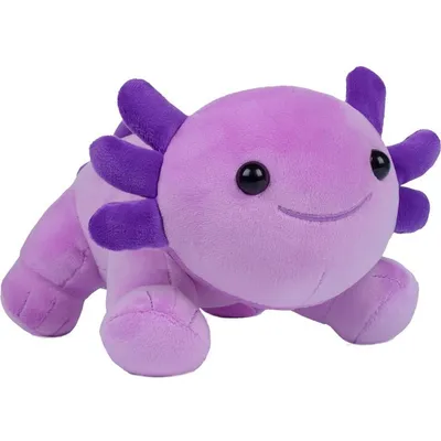 Immagine prodotto di Minicee, peluche a forma di salamandra – morbido, ideale come regalo, colore lilla, 27 cm